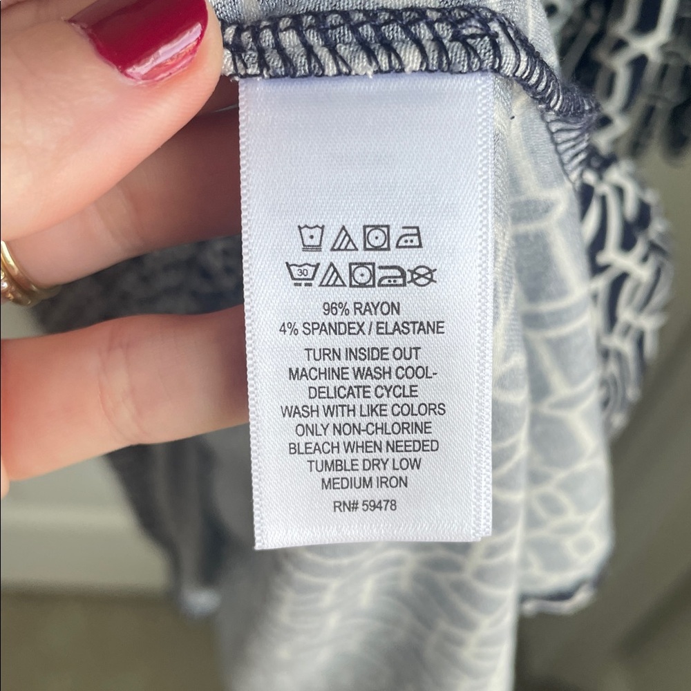 CYNTHIA ROWLEY Geometric Wrap Dress - Picture 8 of 8